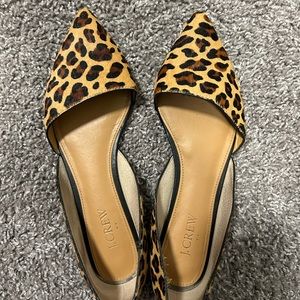 J Crew d’orsay cheetah ballet flats
